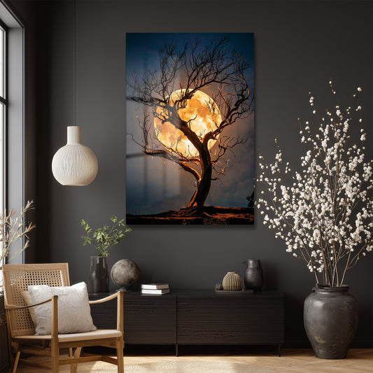 DEKORATİF DİKEY CAM TABLO - TT3365