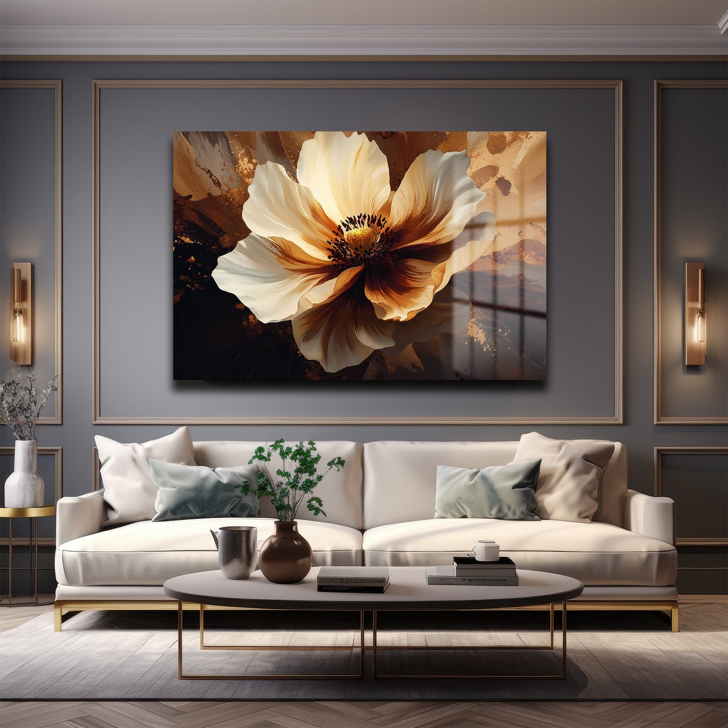 DEKORATİF YATAY CAM TABLO - TT2078