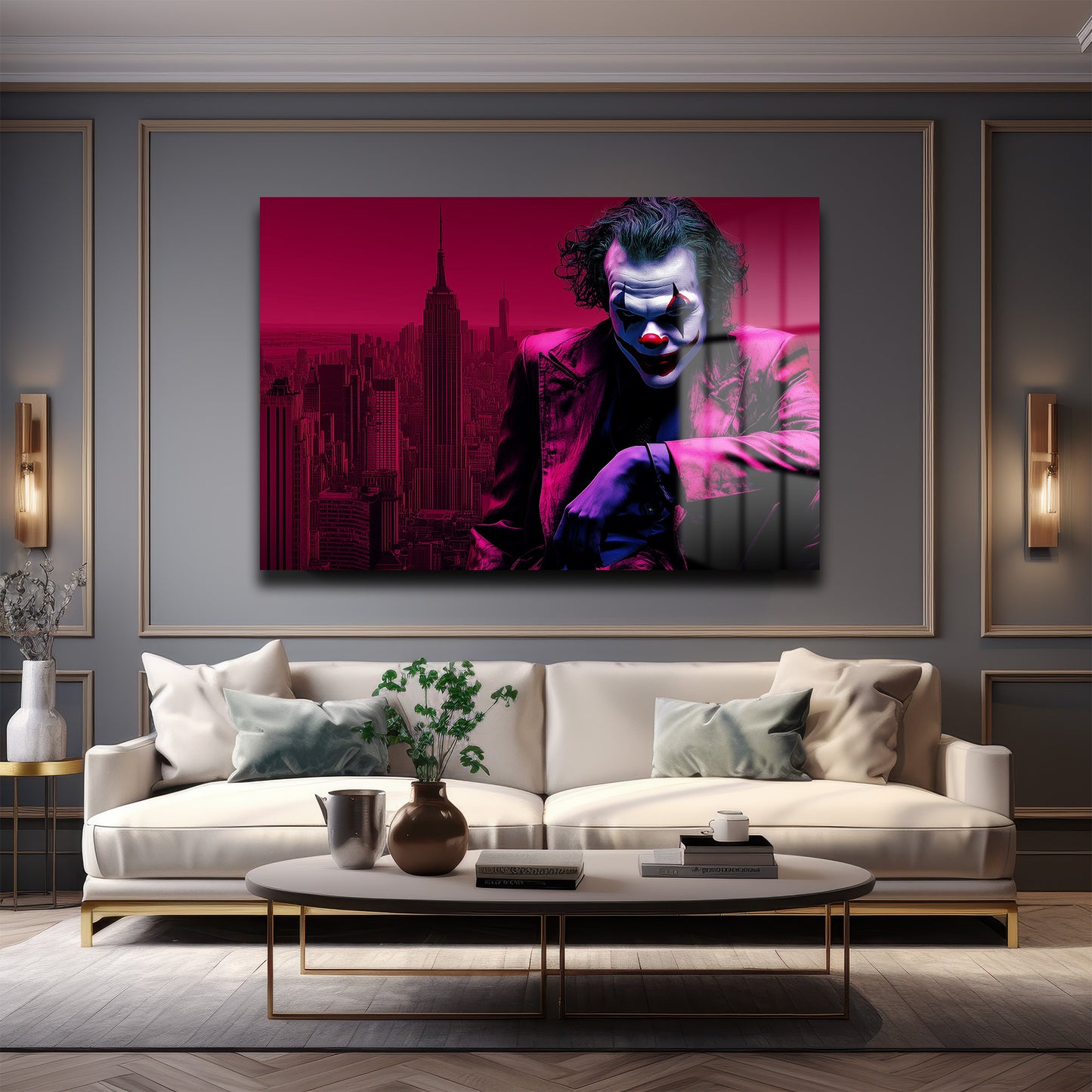 DEKORATİF YATAY CAM TABLO - TT2073