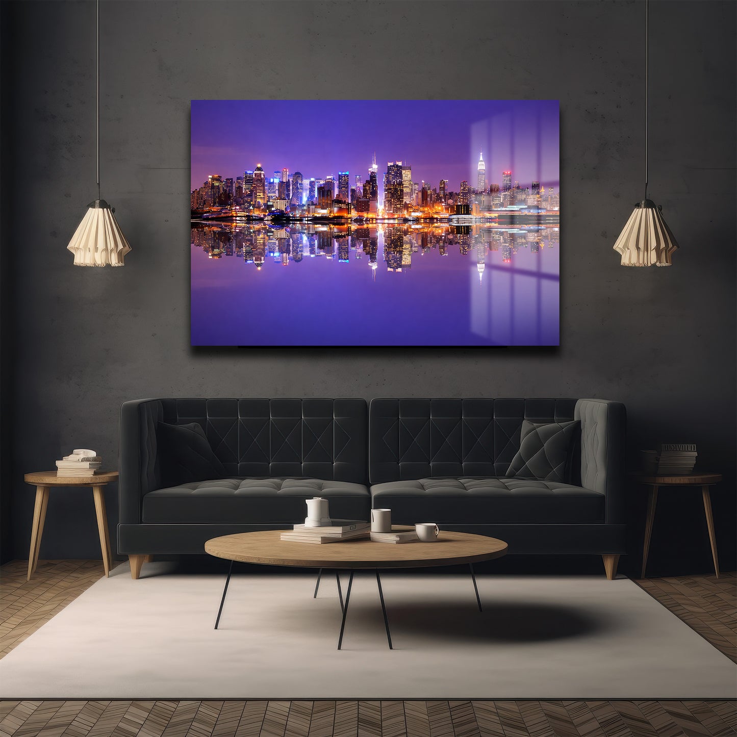 DEKORATİF YATAY CAM TABLO - TT3228