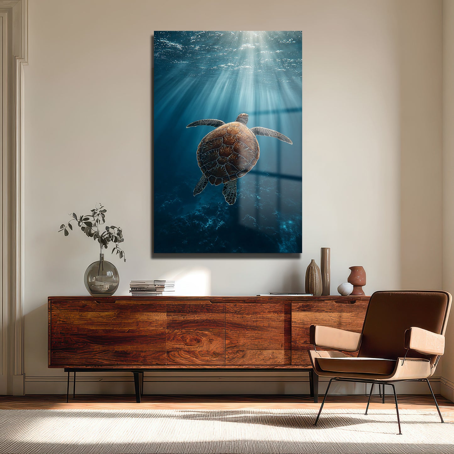 DEKORATİF DİKEY CAM TABLO - TT3483