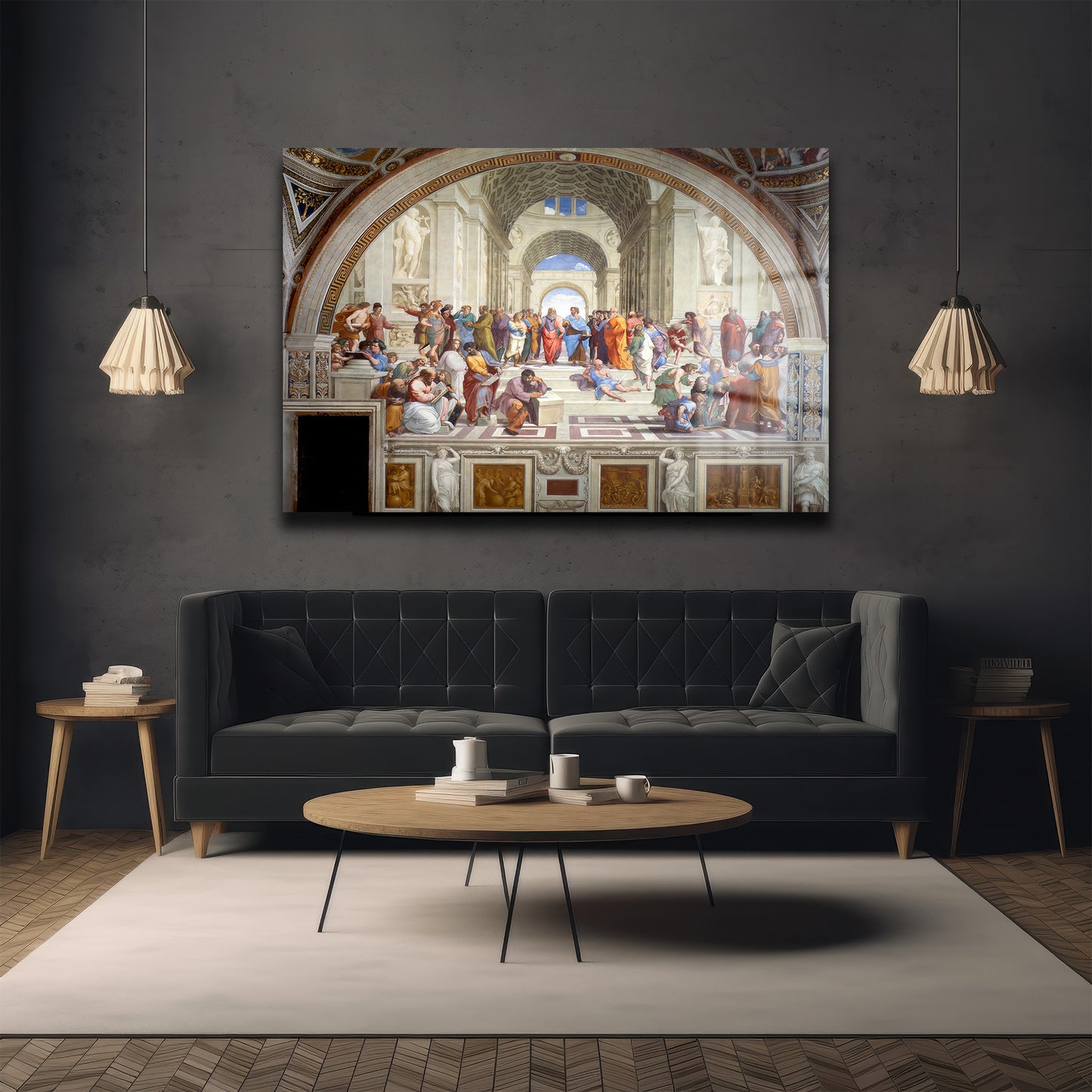 DEKORATİF YATAY CAM TABLO - TT3230