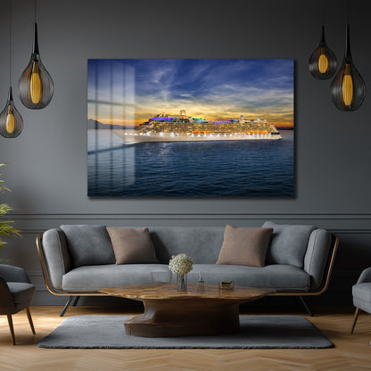 DEKORATİF YATAY CAM TABLO - TT3146