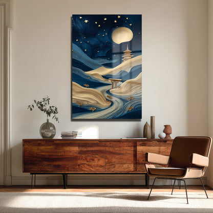 DEKORATİF DİKEY CAM TABLO - TT3486