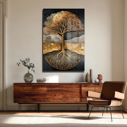 DEKORATİF DİKEY CAM TABLO - TT3489