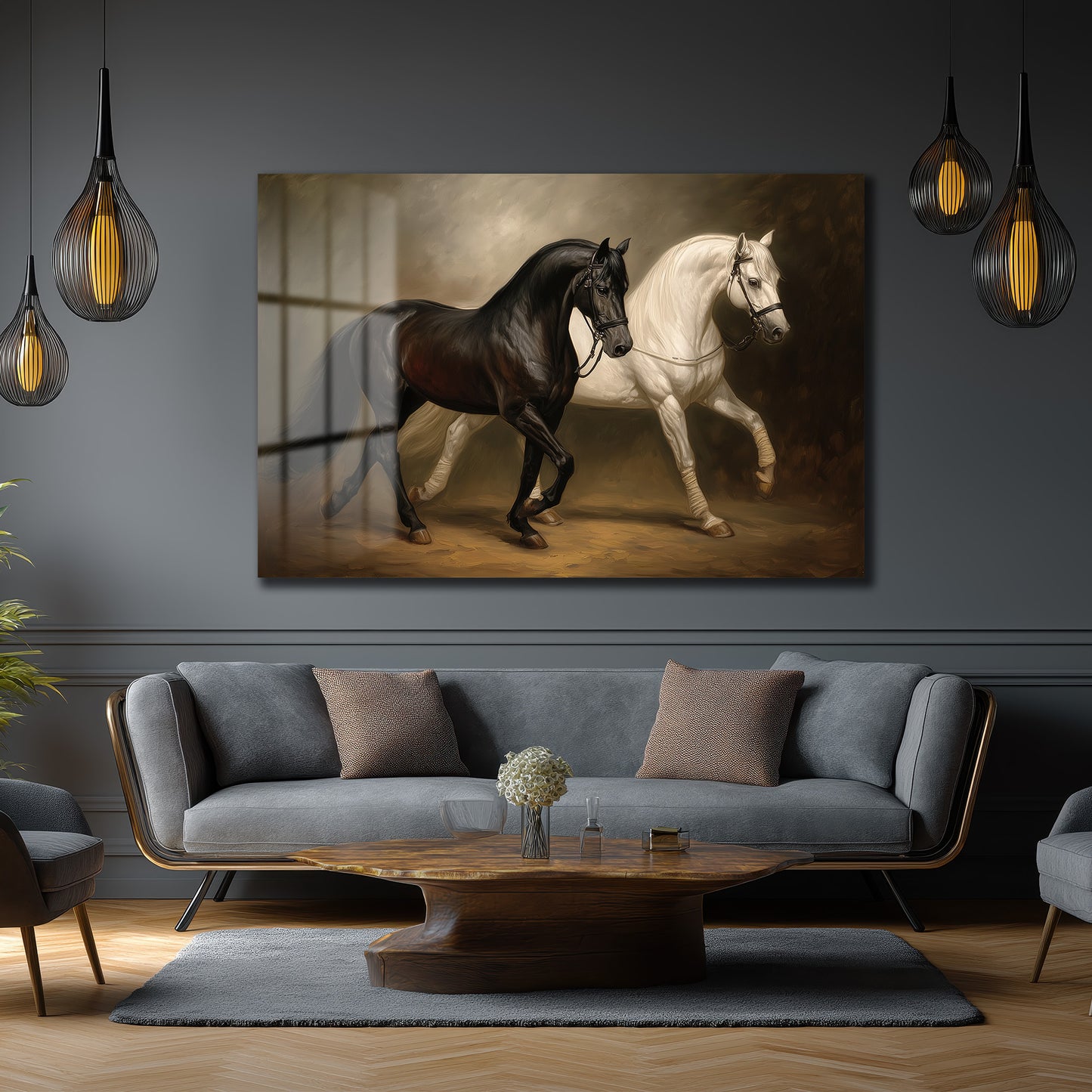 DEKORATİF YATAY CAM TABLO - TT3168