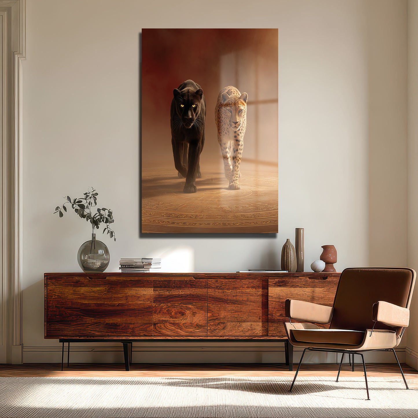 DEKORATİF DİKEY CAM TABLO - TT3490