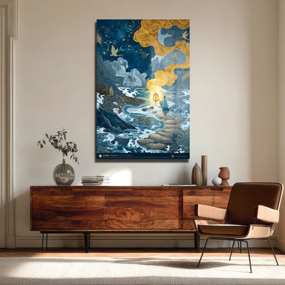 DEKORATİF DİKEY CAM TABLO - TT3492