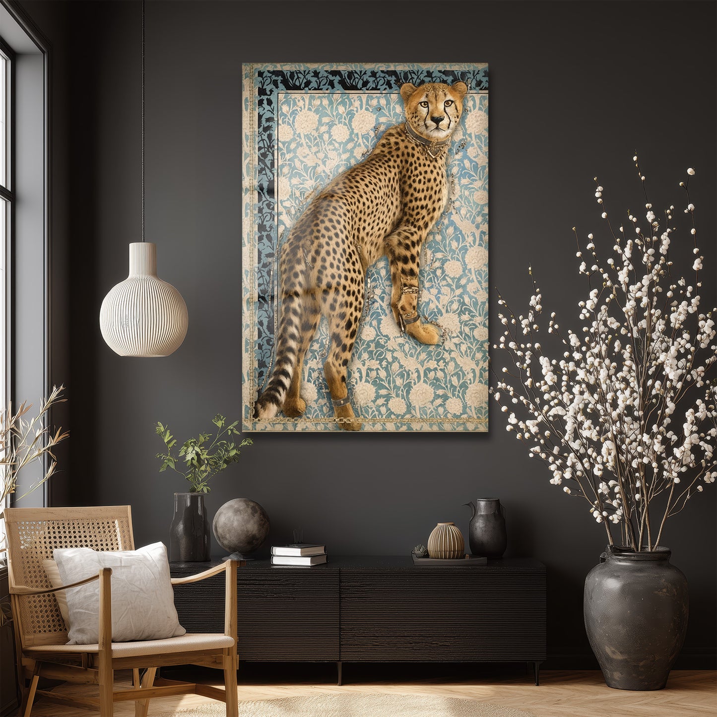 DEKORATİF DİKEY CAM TABLO - TT3367