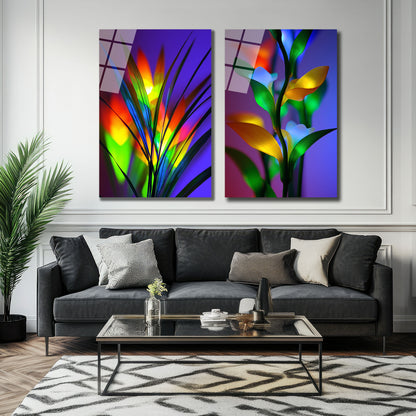 İKİLİ DİKEY CAM TABLO SETİ - TT4042