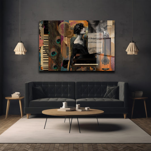 DEKORATİF YATAY CAM TABLO - TT3101