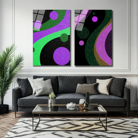 İKİLİ DİKEY CAM TABLO SETİ - TT4021