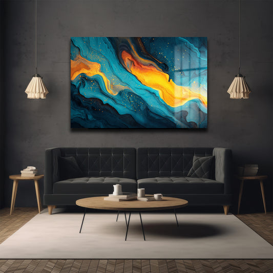 DEKORATİF YATAY CAM TABLO - TT3098