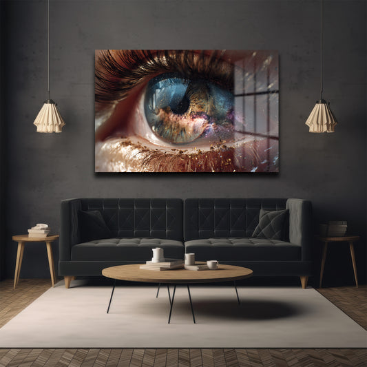 DEKORATİF YATAY CAM TABLO - TT3089