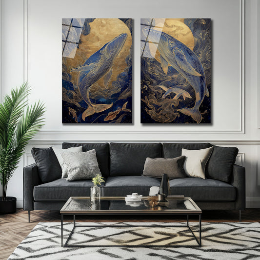 İKİLİ DİKEY CAM TABLO SETİ - TT4028