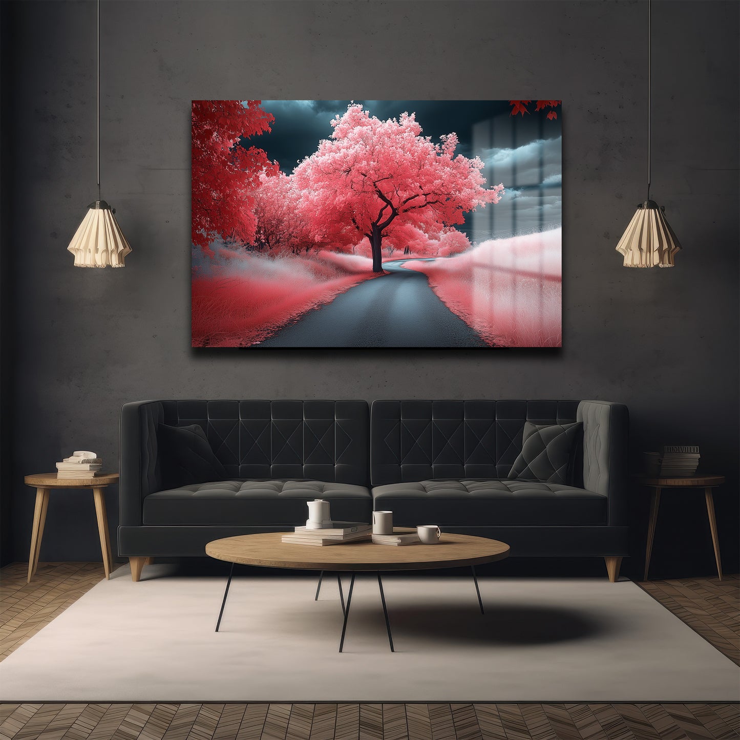 DEKORATİF YATAY CAM TABLO - TT2145
