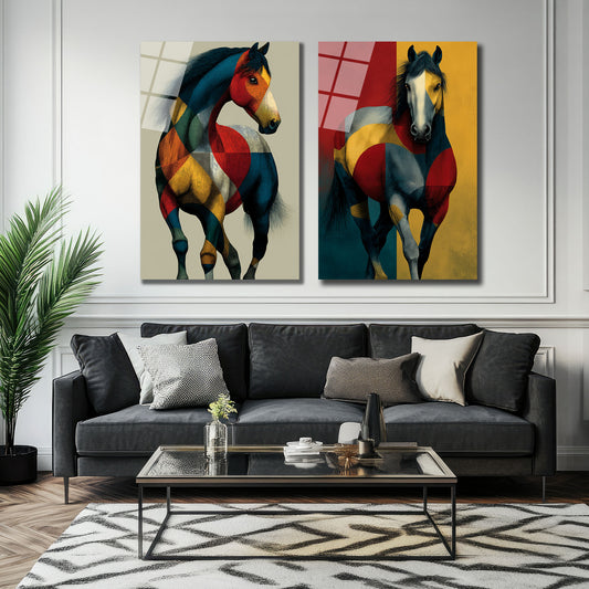 İKİLİ DİKEY CAM TABLO SETİ - TT4009