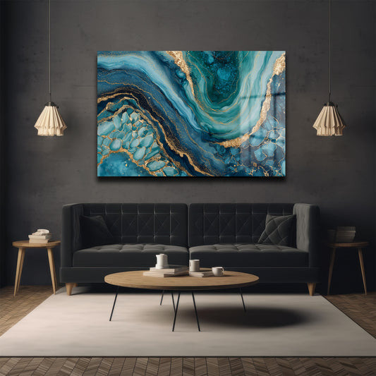 DEKORATİF YATAY CAM TABLO - TT3107