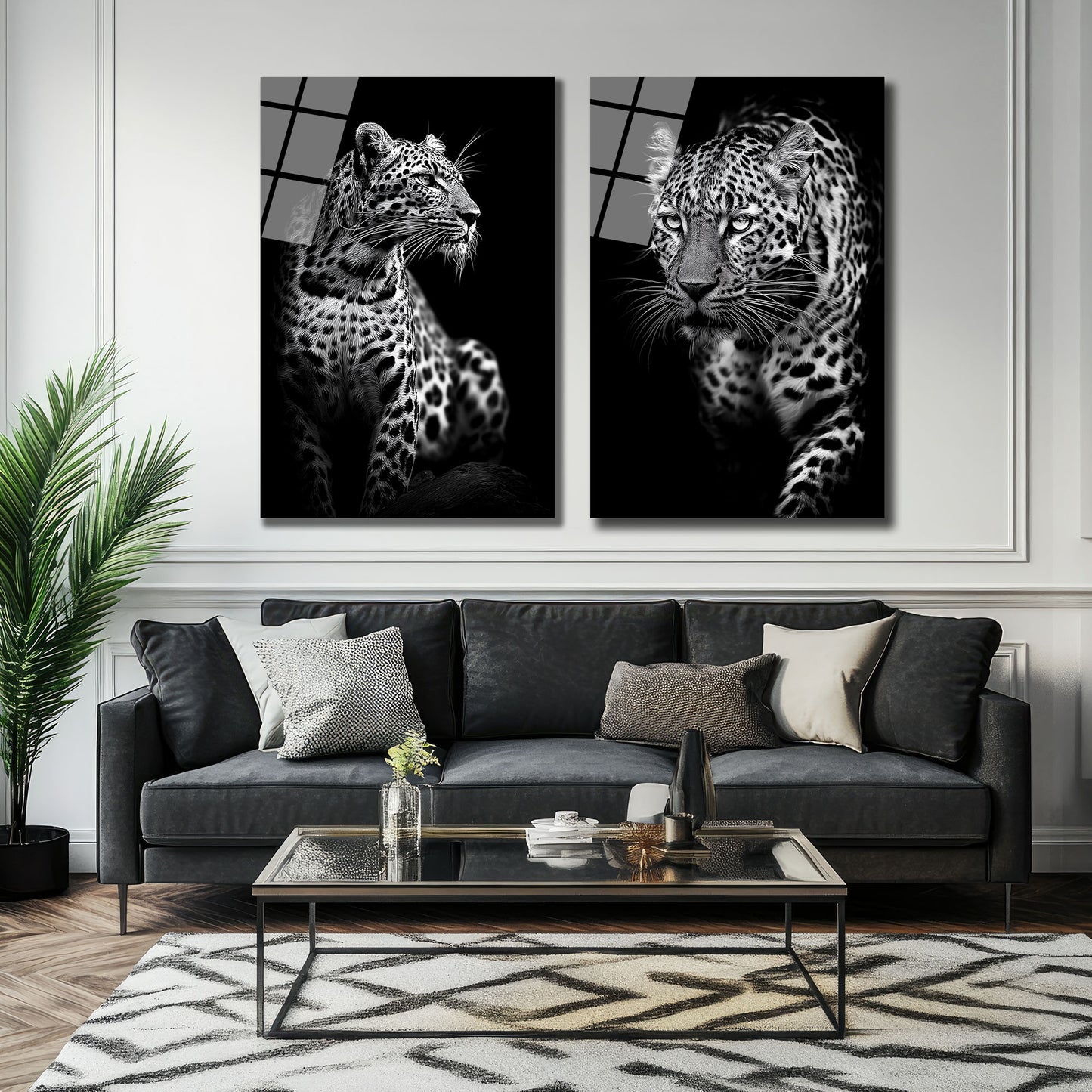 İKİLİ DİKEY CAM TABLO SETİ - TT4026