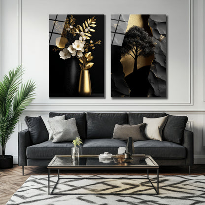 İKİLİ DİKEY CAM TABLO SETİ - TT4025