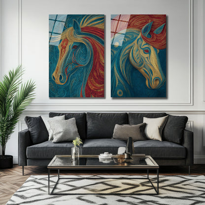 İKİLİ DİKEY CAM TABLO SETİ - TT4015