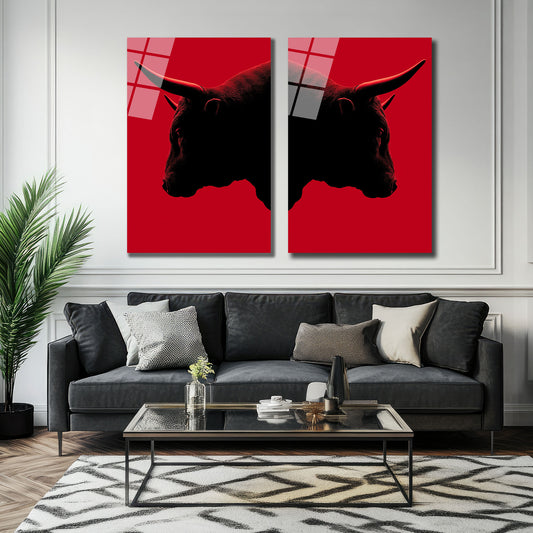 İKİLİ DİKEY CAM TABLO SETİ - TT4017