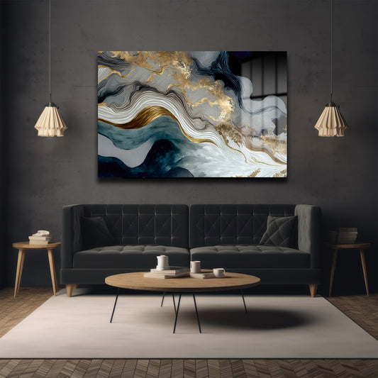 DEKORATİF YATAY CAM TABLO - TT3034