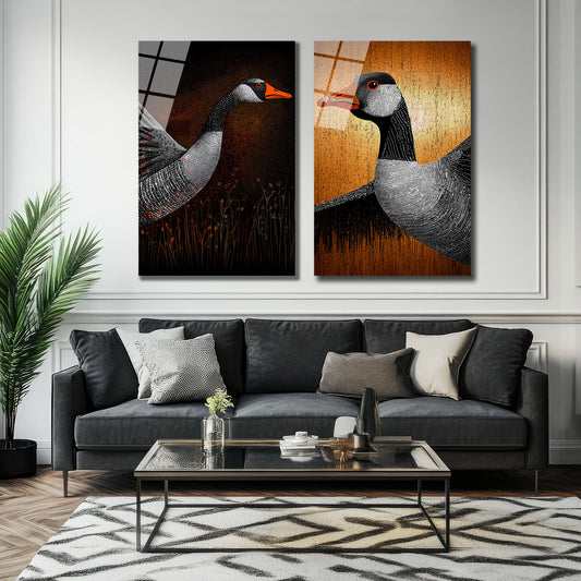 İKİLİ DİKEY CAM TABLO SETİ - TT4036