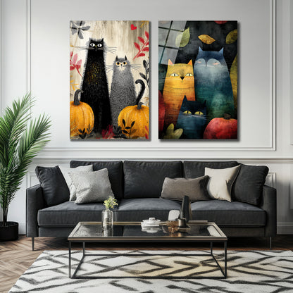 İKİLİ DİKEY CAM TABLO SETİ - TT4012