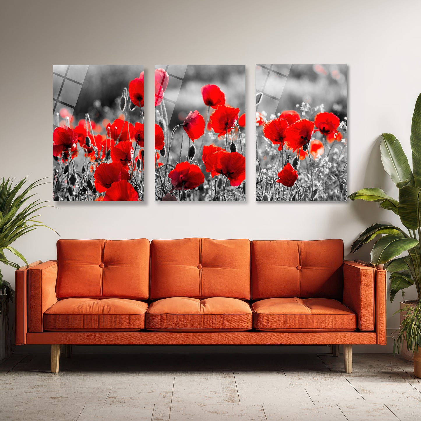 ÜÇLÜ DİKEY CAM TABLO SETİ - TT4072