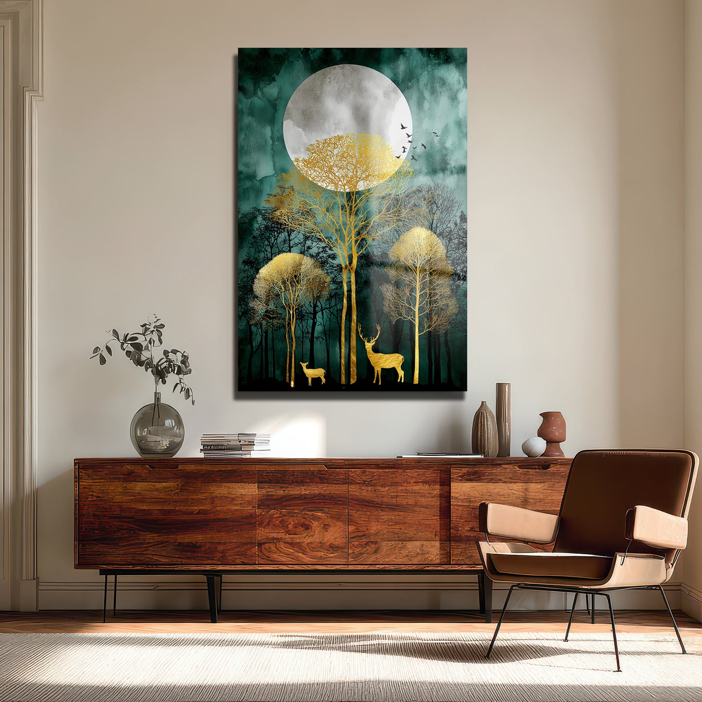 DEKORATİF DİKEY CAM TABLO - TT3426