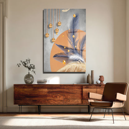 DEKORATİF DİKEY CAM TABLO - TT3497