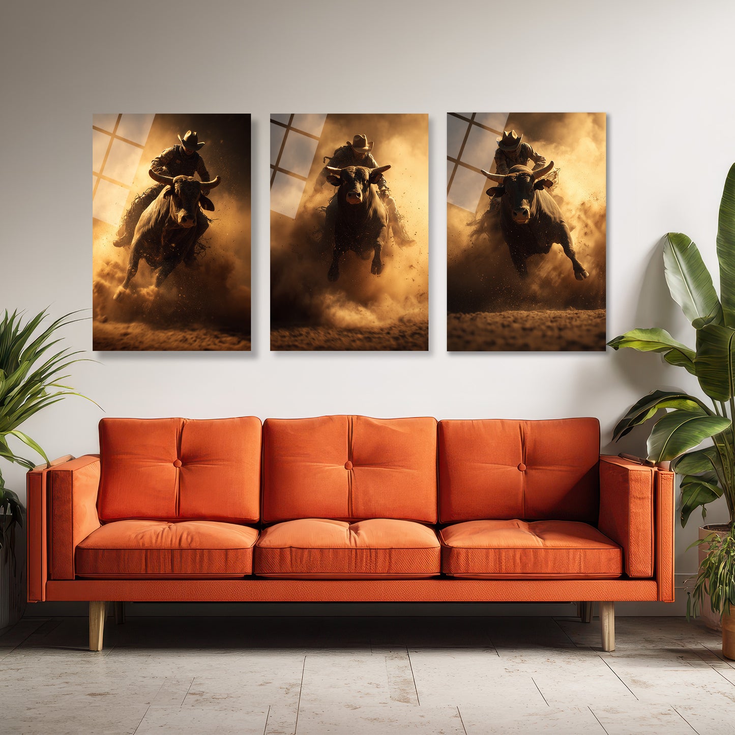 ÜÇLÜ DİKEY CAM TABLO SETİ - TT4119