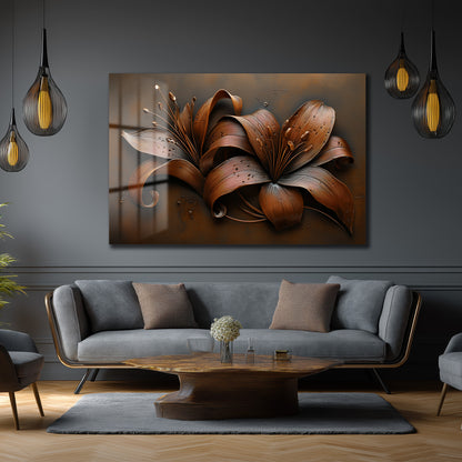 DEKORATİF YATAY CAM TABLO - TT3158