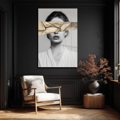 DEKORATİF DİKEY CAM TABLO - TT3356