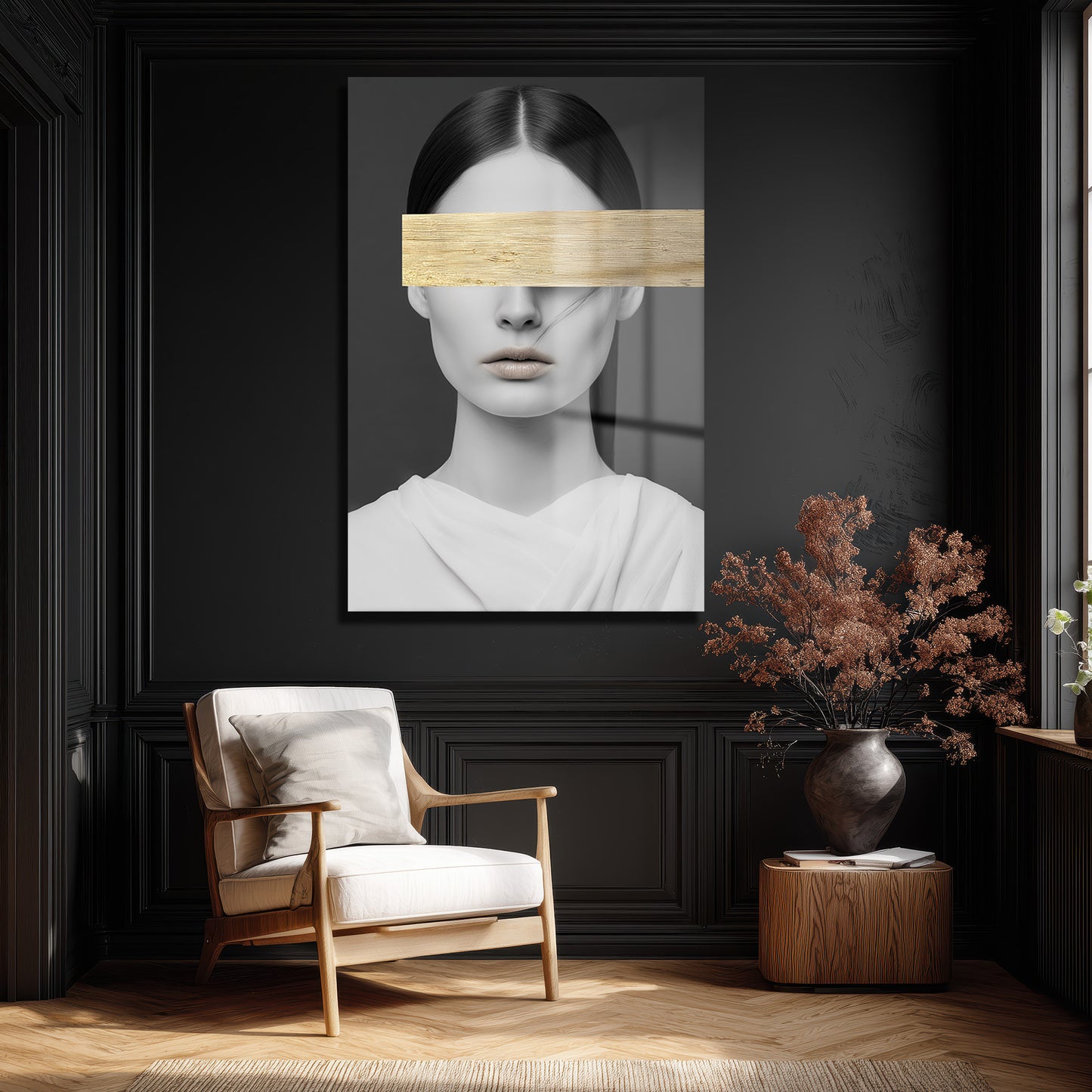 DEKORATİF DİKEY CAM TABLO - TT3357