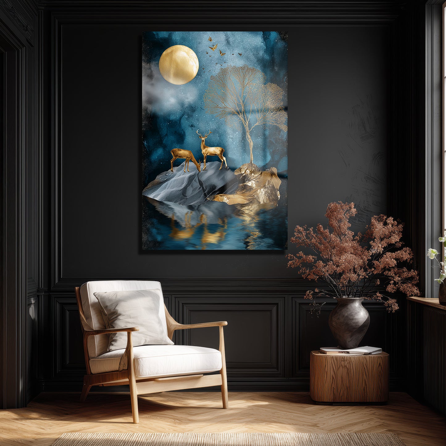 DEKORATİF DİKEY CAM TABLO - TT3427