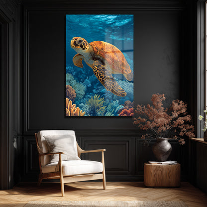 DEKORATİF DİKEY CAM TABLO - TT3429