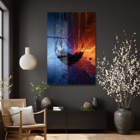 DEKORATİF DİKEY CAM TABLO - TT3308