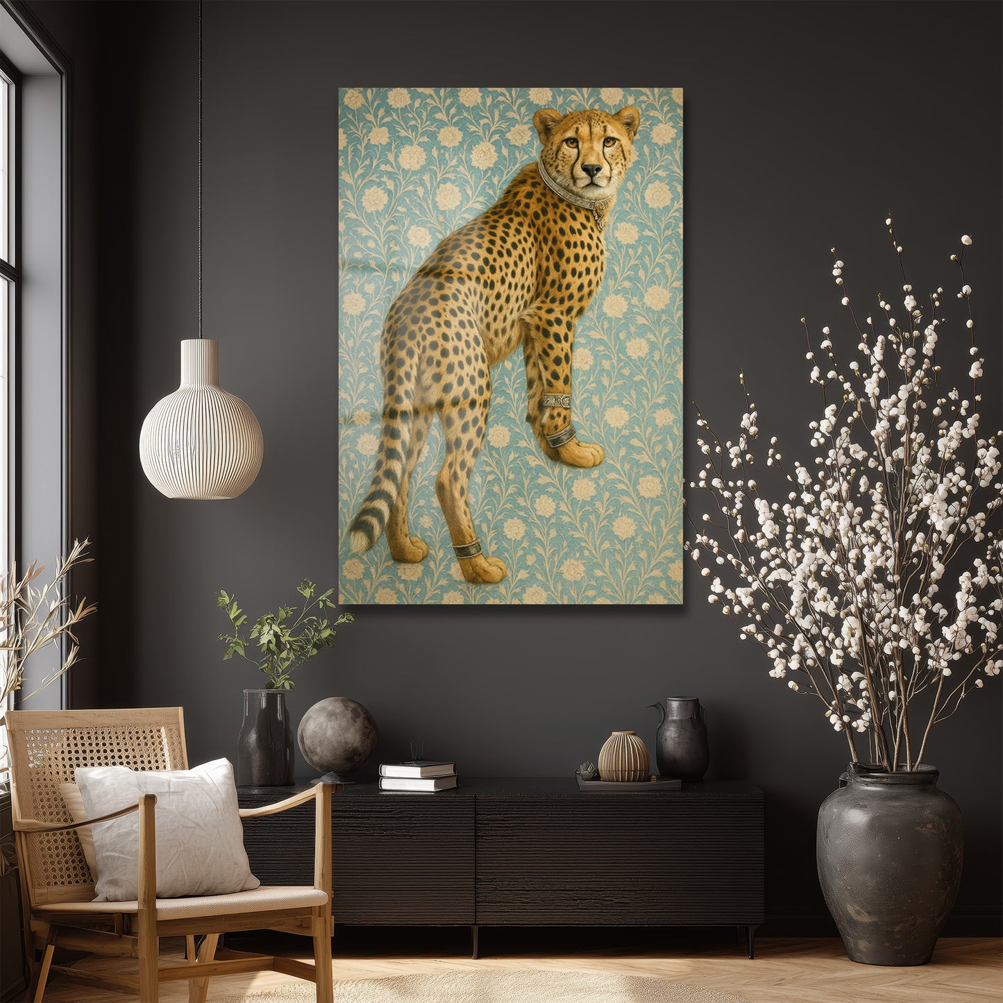 DEKORATİF DİKEY CAM TABLO - TT3368