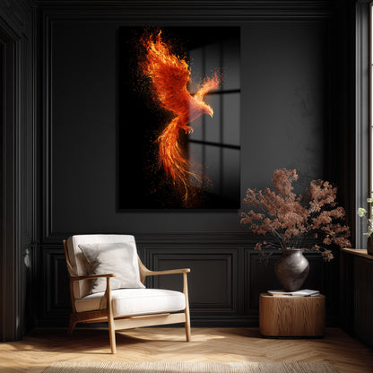 DEKORATİF DİKEY CAM TABLO - TT3362