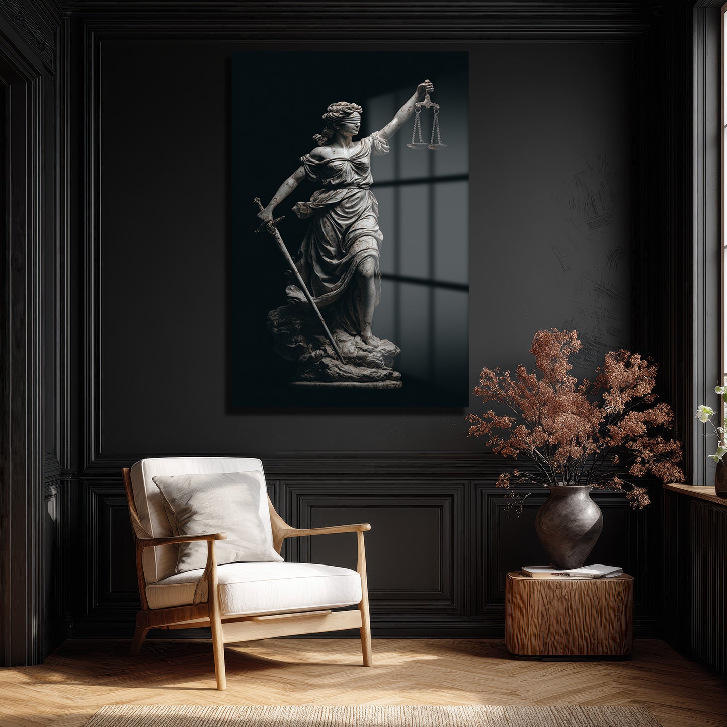 DEKORATİF DİKEY CAM TABLO - TT3432