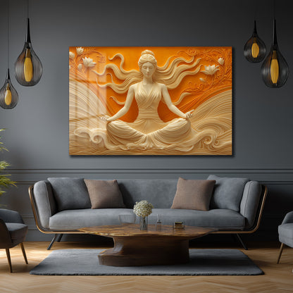 DEKORATİF YATAY CAM TABLO - TT3184