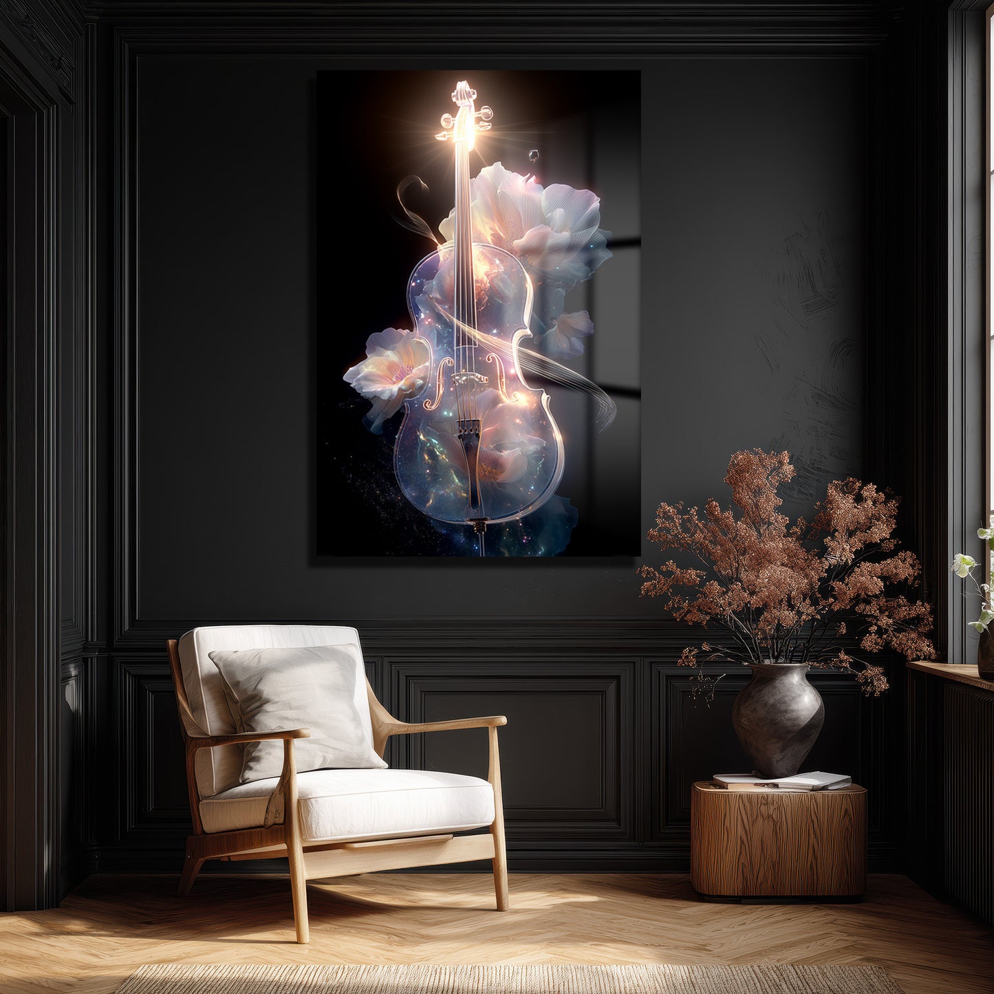 DEKORATİF DİKEY CAM TABLO - TT3327