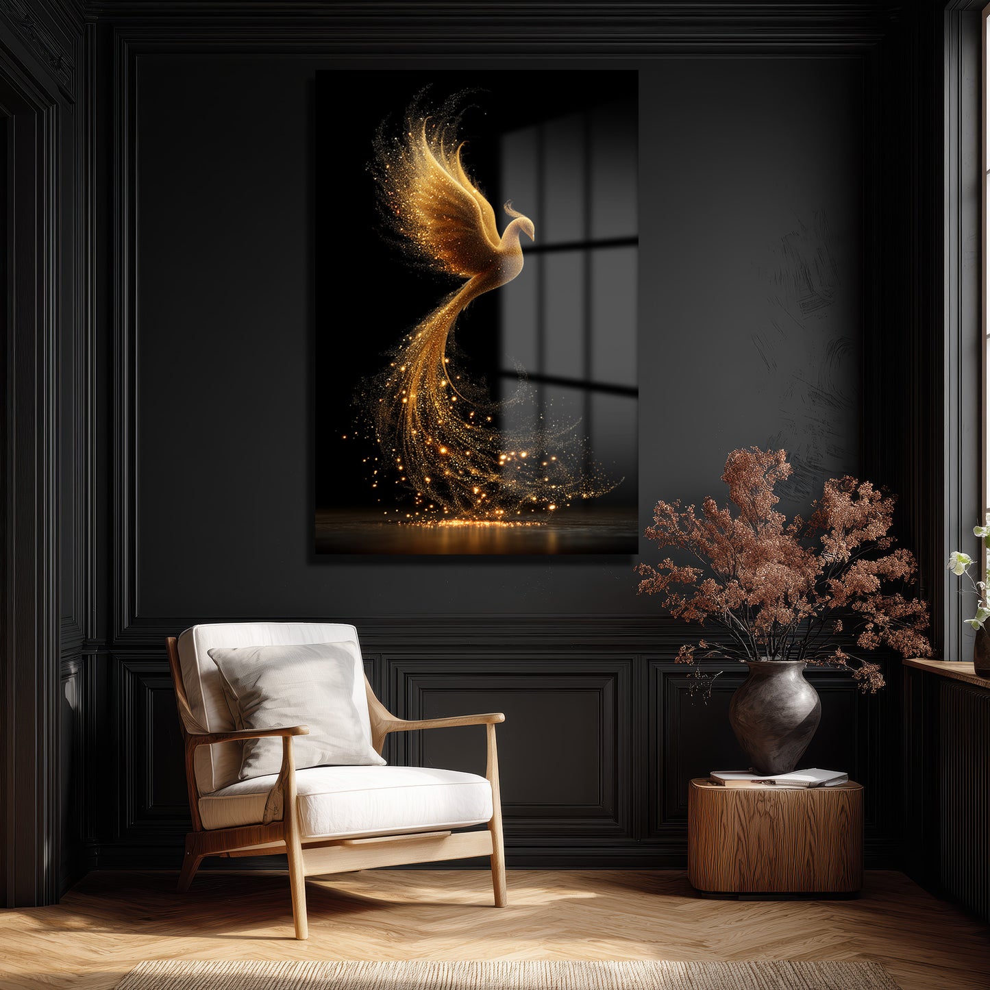 DEKORATİF DİKEY CAM TABLO - TT3363