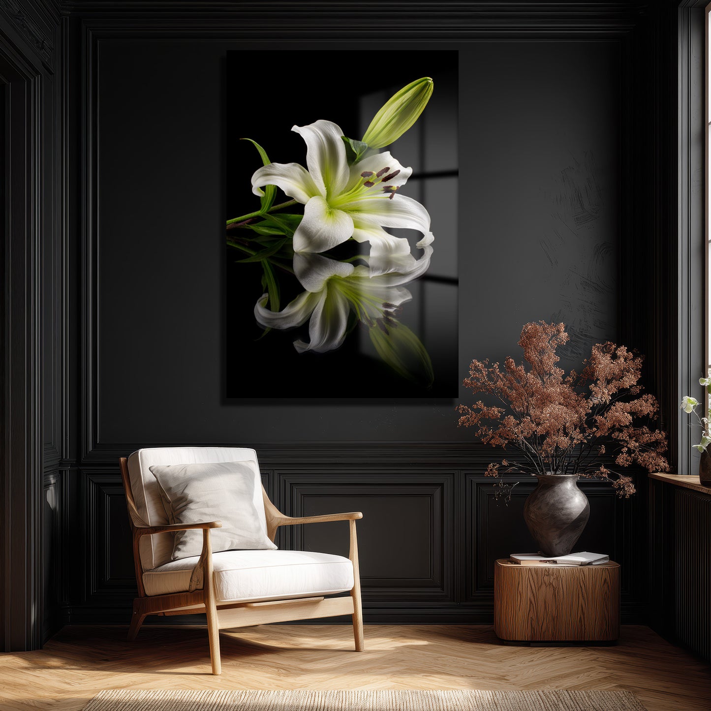 DEKORATİF DİKEY CAM TABLO - TT3433