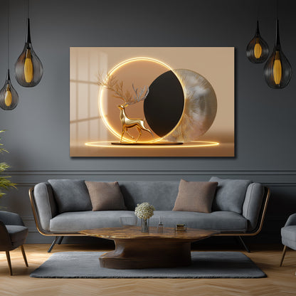 DEKORATİF YATAY CAM TABLO - TT3185