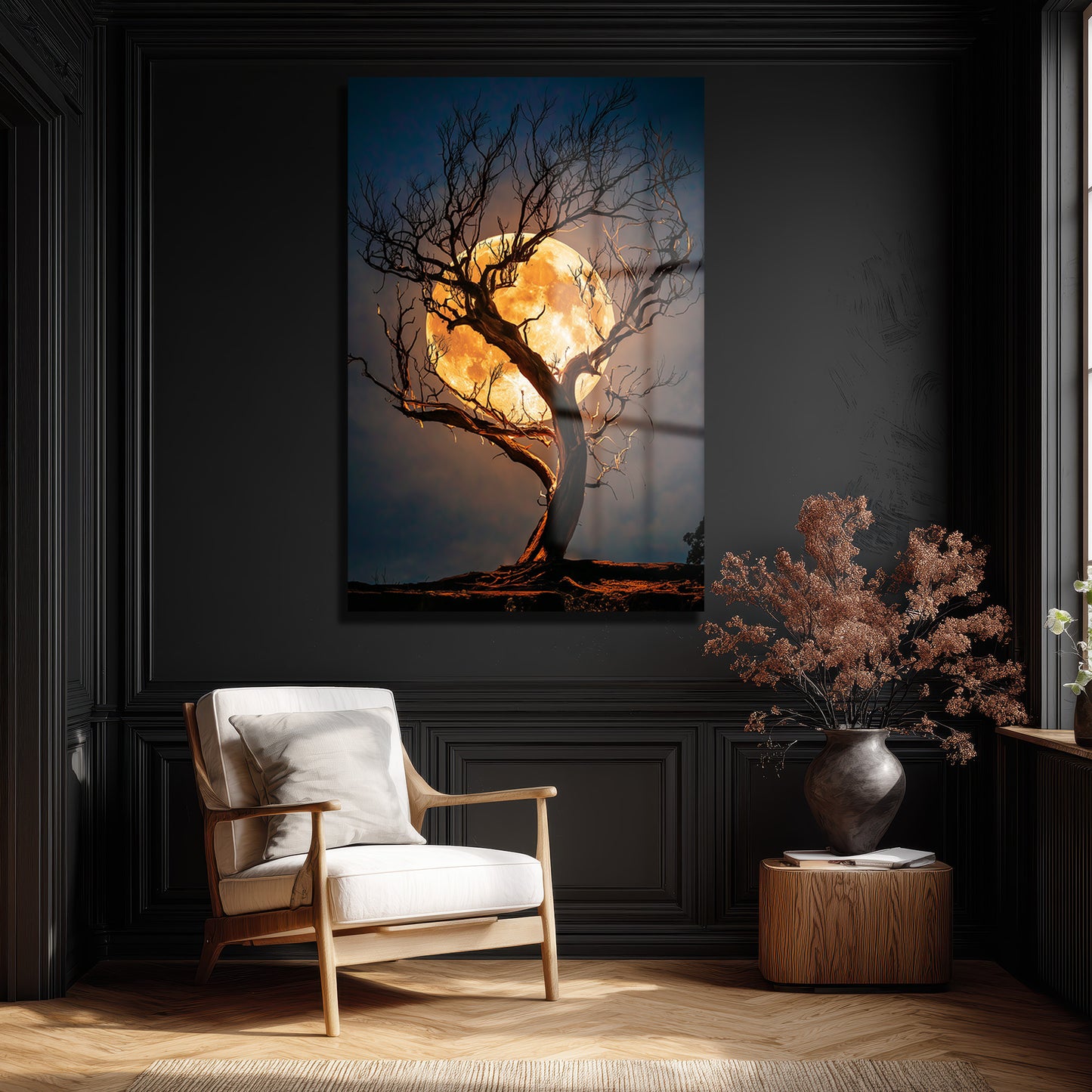 DEKORATİF DİKEY CAM TABLO - TT3365