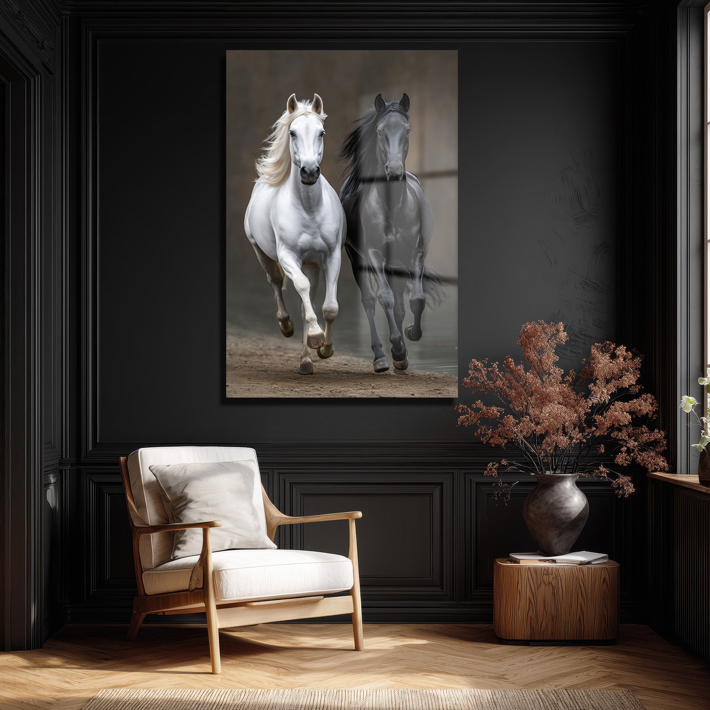 DEKORATİF DİKEY CAM TABLO - TT3366