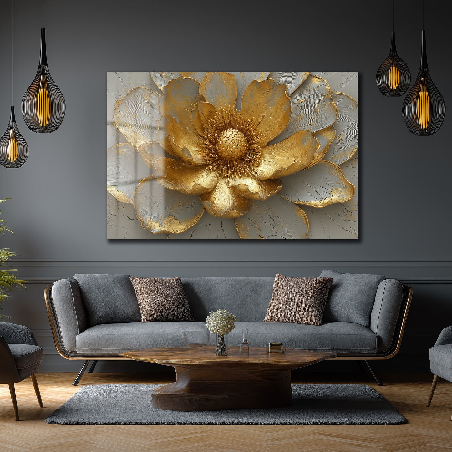 DEKORATİF YATAY CAM TABLO - TT3188